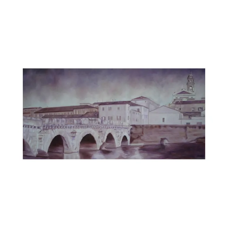 Il ponte di Tiberio, olio su tela 2011