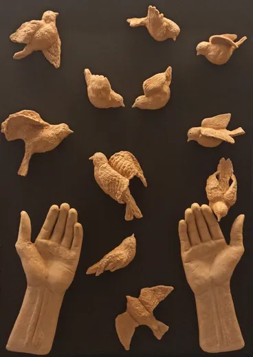 Cantare Francesco — La predica agli uccelli, mostra itinerante (50x70)