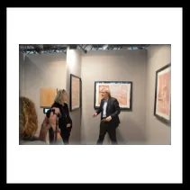 Visita di Vittorio Sgarbi al mio stand - Fiera di Forlì  "Contemporanea" - 2013