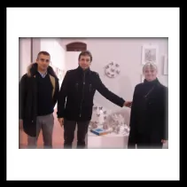Con il sindaco di Rimini Andrea Gnassi e l'assessore Jamil Sadegholvaad alla mostra di ceramica del Centro Zavatta 2011