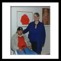 Con Armido della Bartola alla mostra sulla festa della mamma di cui ero curatrice 2010