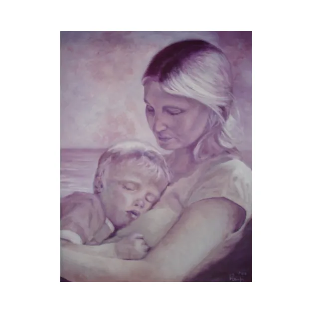 Maternità olio su tela cm. 40 X 50 2010